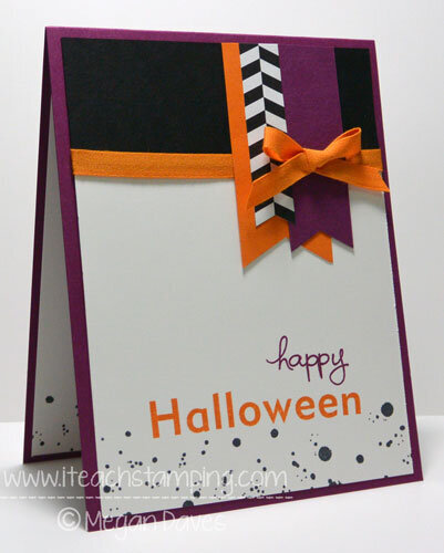 DIY Card: Halloween (Frightful Wreath Stampin Up!)