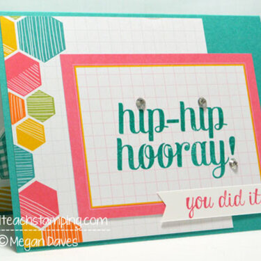 Paper Crafts Idea: Hip-Hip Hooray Card