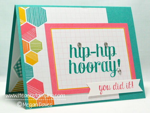 Paper Crafts Idea: Hip-Hip Hooray Card
