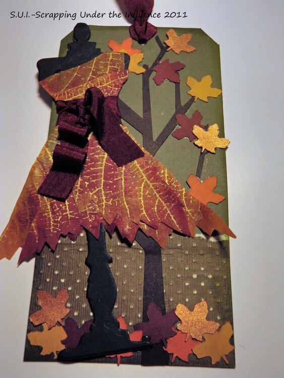 Fall Tim Holtz Dress Form Tag