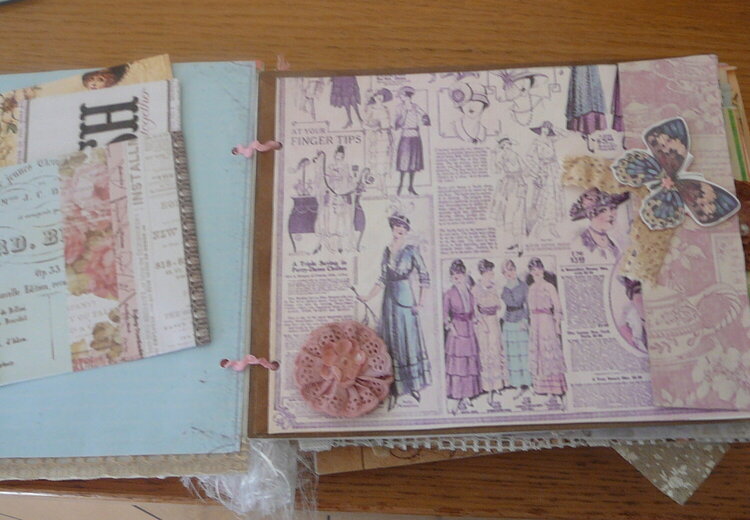 double page graphic 45,a lady&#039;s diary medium album.
