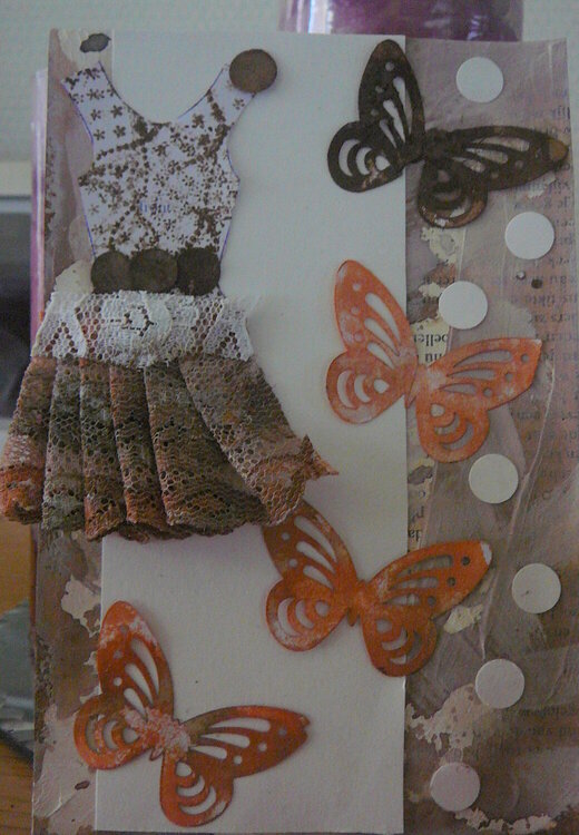 dressform vintage card.