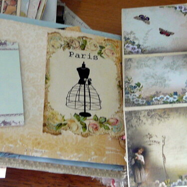 a page with a big photomat,and a trifold for lots of pictures,in my big mini-album