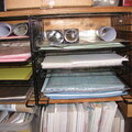 Home made paper shelves