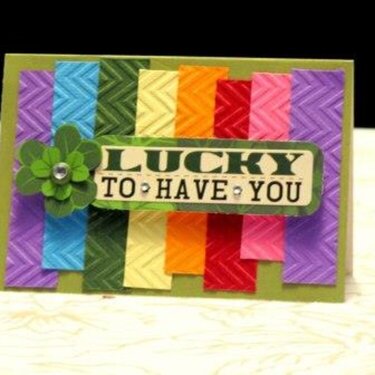St. Patricks Day Rainbow Card