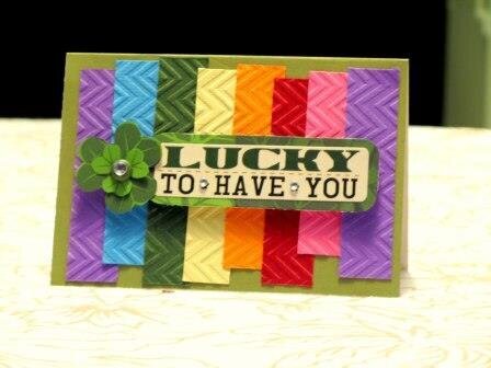 St. Patricks Day Rainbow Card