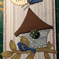 Baby boy bird card