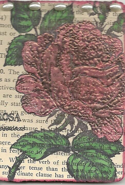 PSX atc stamped rose
