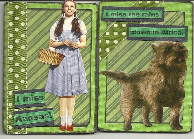 dorothy and toto ATCs