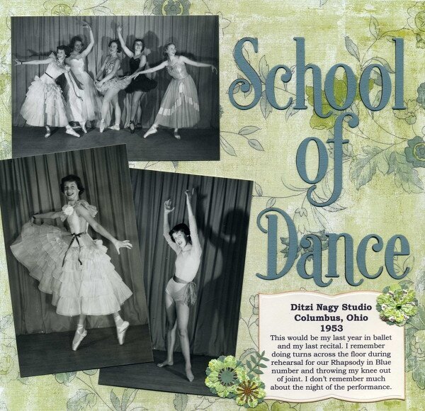 School of Dance ~ 1953 ~ Heritage Challenge