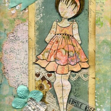 Prima Mixed Media Doll Stamp