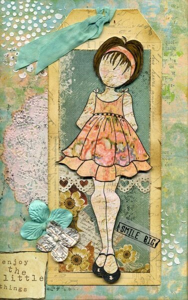 Prima Mixed Media Doll Stamp