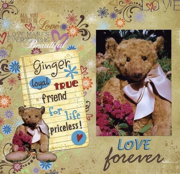 Love Forever: a teddy bear/QK May Challenge