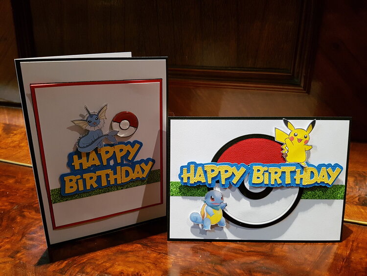 Pokemon Themed Birthday Cards