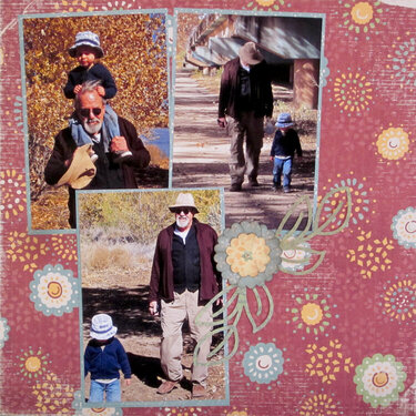 Grandpa and Andy at the Bosque