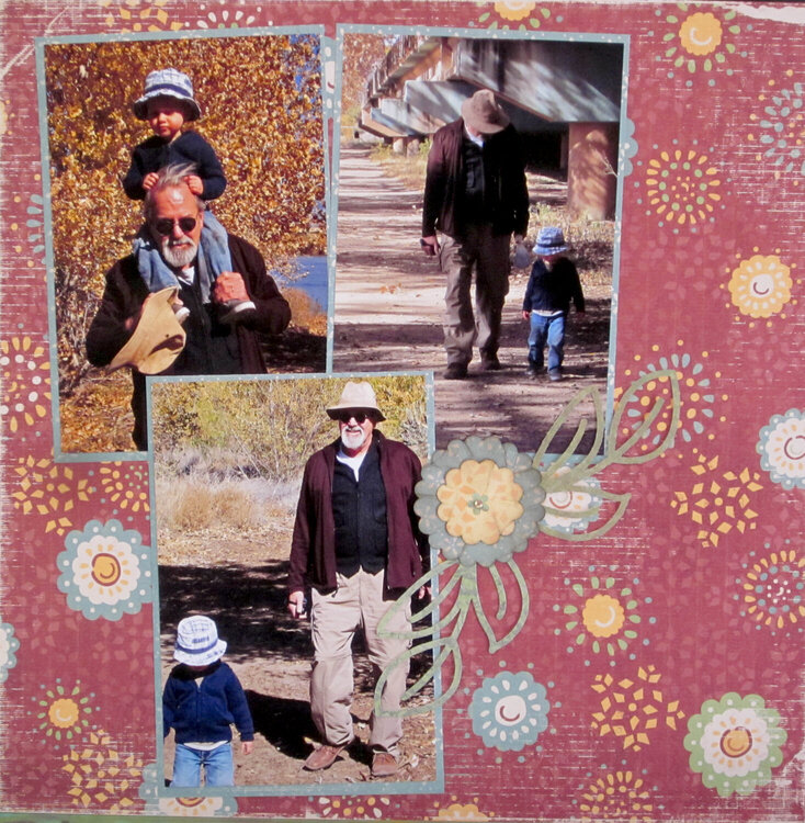 Grandpa and Andy at the Bosque