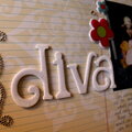 close-up of diva title