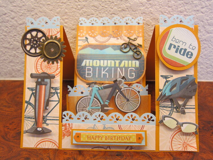 Mountain Biking Birthday Card