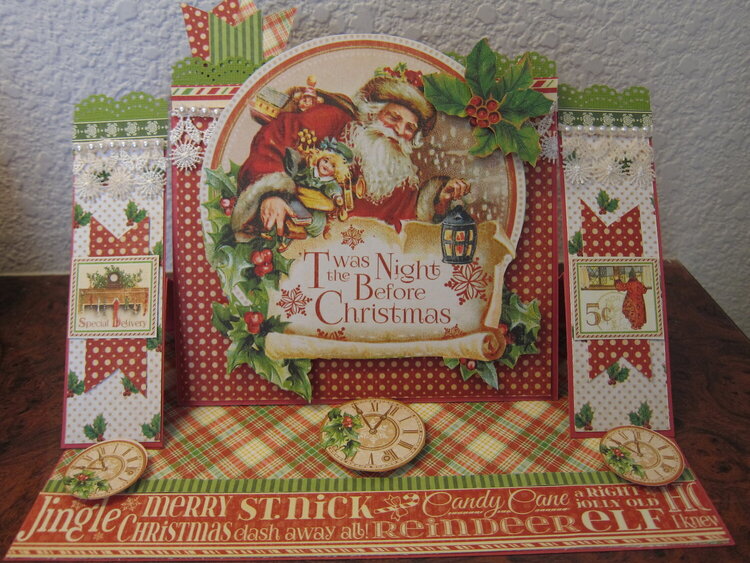 Triple Easel Christmas Card