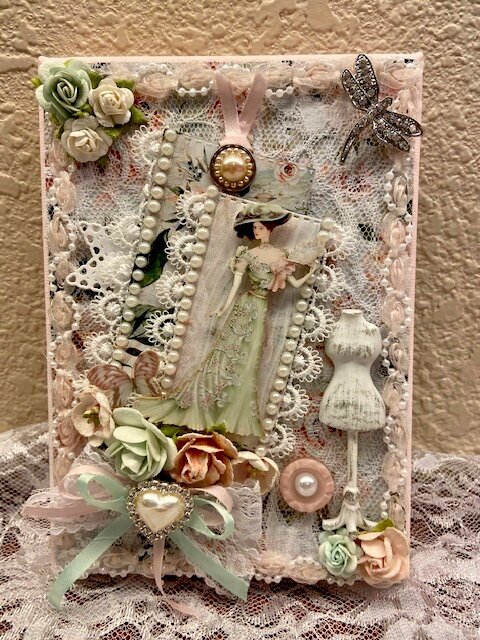 Shabby Chic Altered Canvas