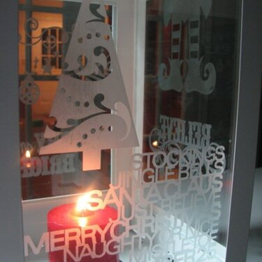 Holiday Etched Lantern