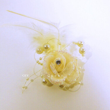 wedding fabric flower