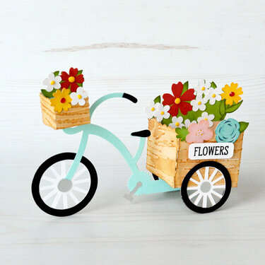Tricycle Flower Cart Box Card