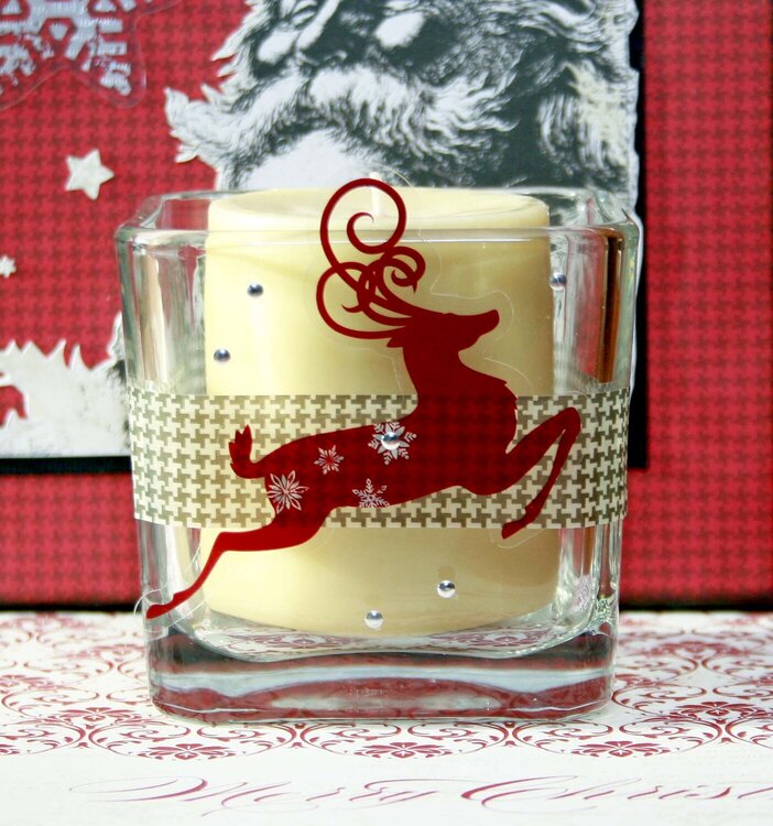 Reindeer candle