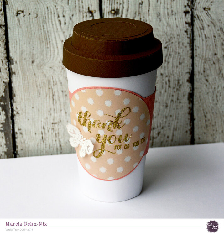 Thank You Treat Box Coffee Cup