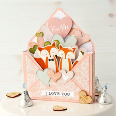 Kiss Me - Valentine Box Card