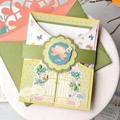 Secret Garden Gatefold card
