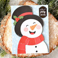 Snowman Pop Dot Holiday Card
