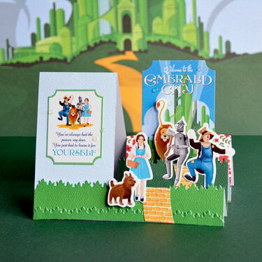 Emerald City Wizard of Oz Side Step Card