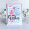 Spring Blossoms Silhouette Resist Card