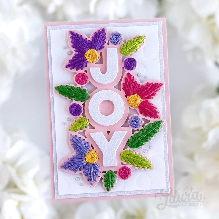 Stitched Joy Card