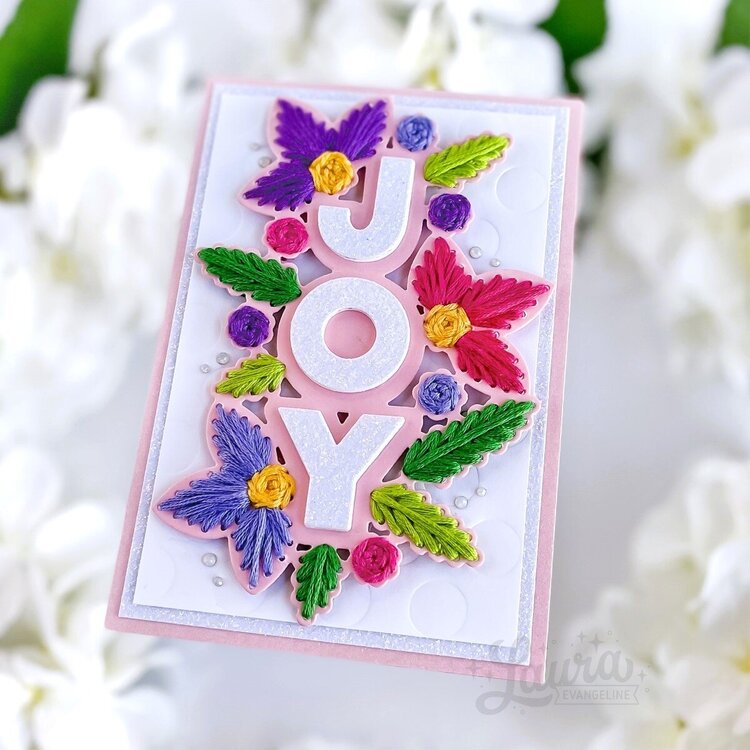 Stitched Joy Card