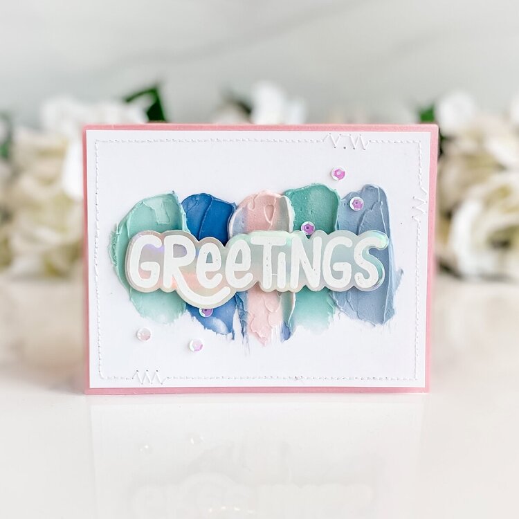 Greetings Swatch Card