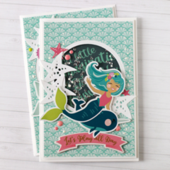 Mermaid Shaker Card by Anya