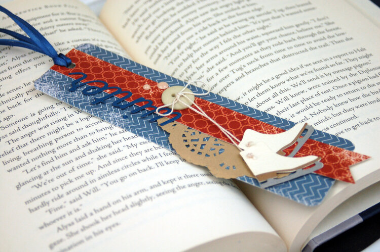 Winter Skate Bookmark