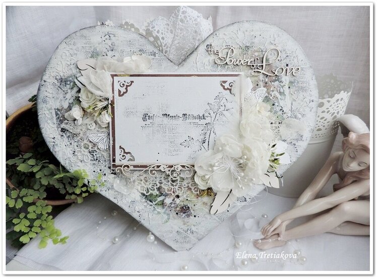 Altered wedding heart