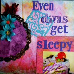 Even divas get sleepy