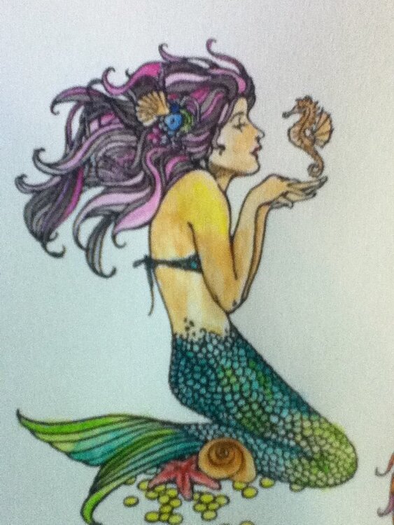Watercolor mermaid