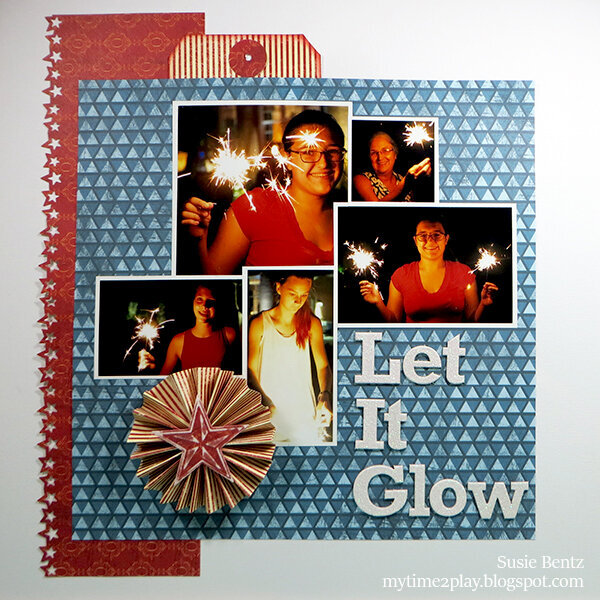 Let It Glow - 4th of July Layout