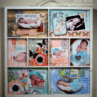 Butterfly Kisses Baby Photo Tray