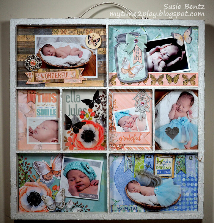 Butterfly Kisses Baby Photo Tray