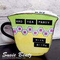 Mad Tea Party Tea Cup Mini Album with Eileen Hull Sizzix Die