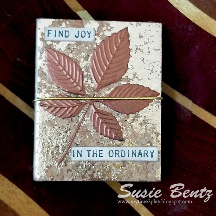 Find Joy Tiny Scrapbook Journal with Eileen Hull Tiny Book Sizzix Die