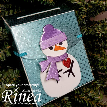 Snowman Gift Box with Eileen Hull Post Box Die