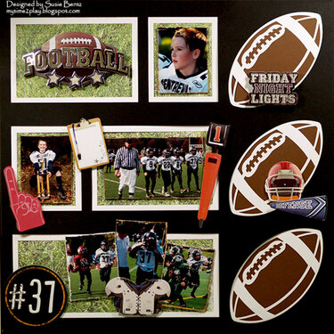 Football Layout  **Want2Scrap**