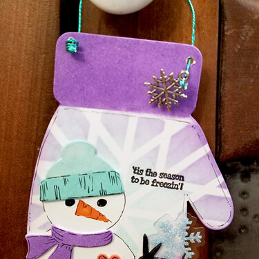 Snowman Mitten Ornaments- Christmas